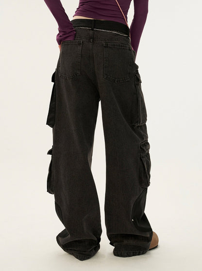 Leather Wash American Cargo Pants