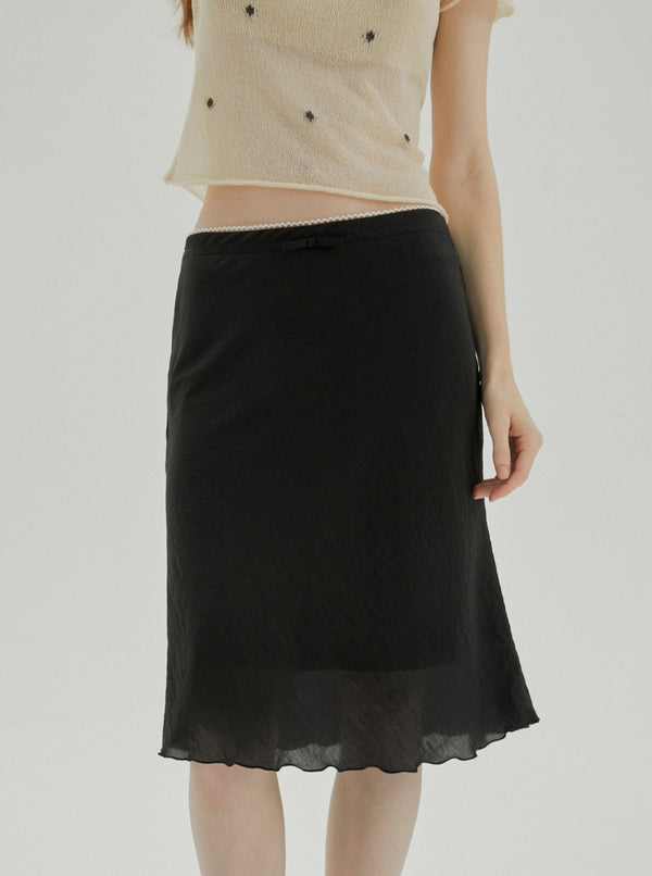 Vintage Ribbon Lace Fishtail Skirt