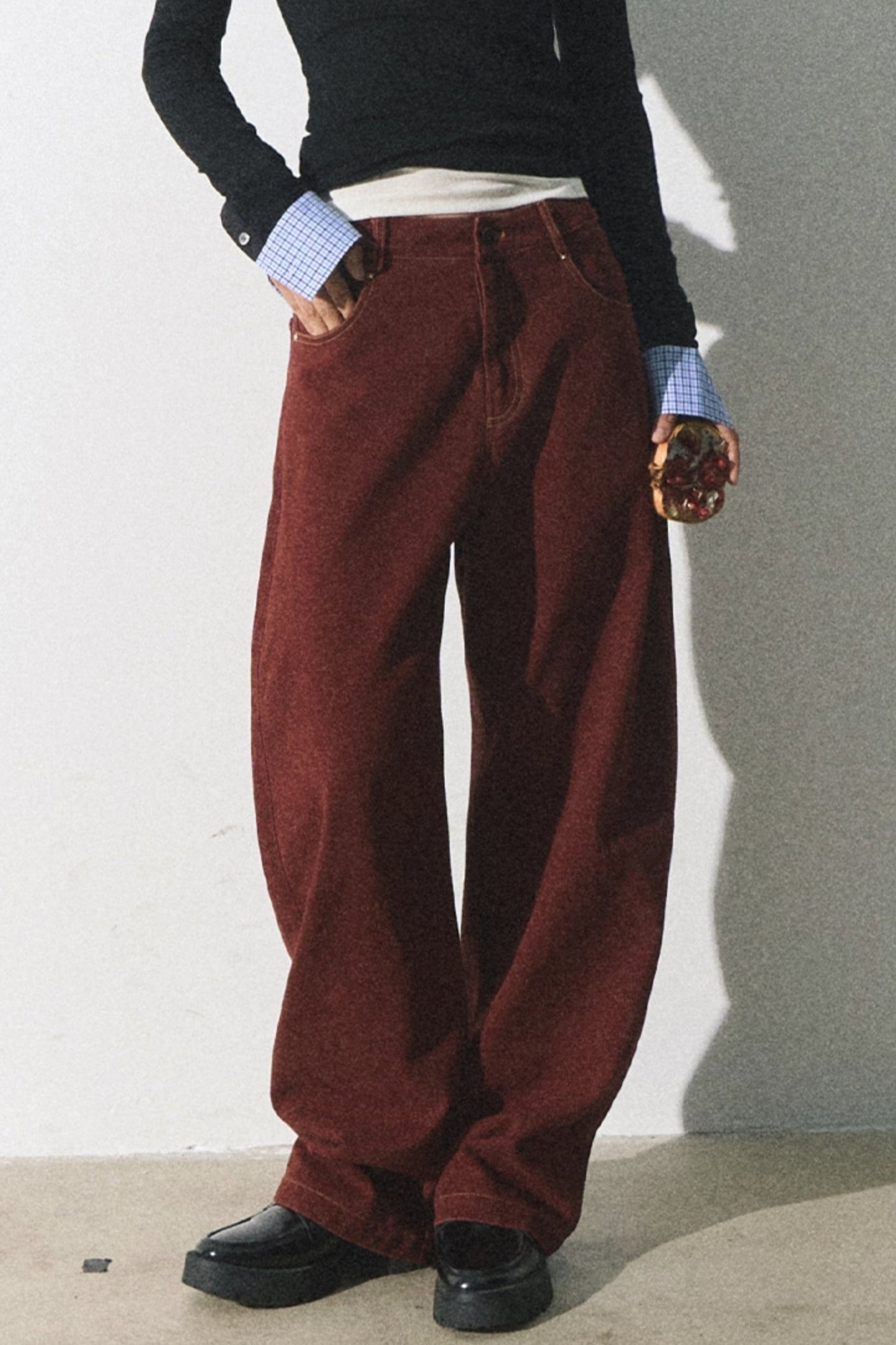 Wind Ancola Red Wash Casual Pants