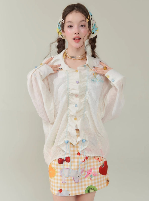 Luxury Loose Long Sleeve Shirt