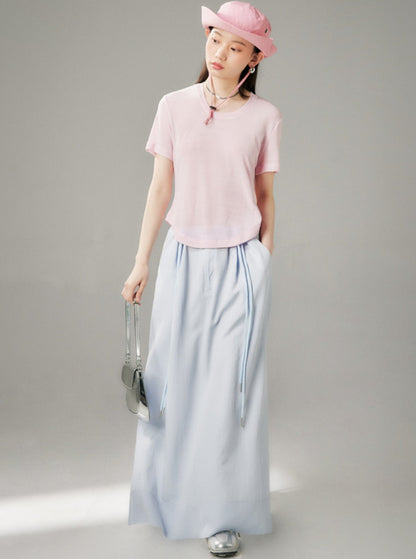 Original Design Casual Slit Maxi Skirt