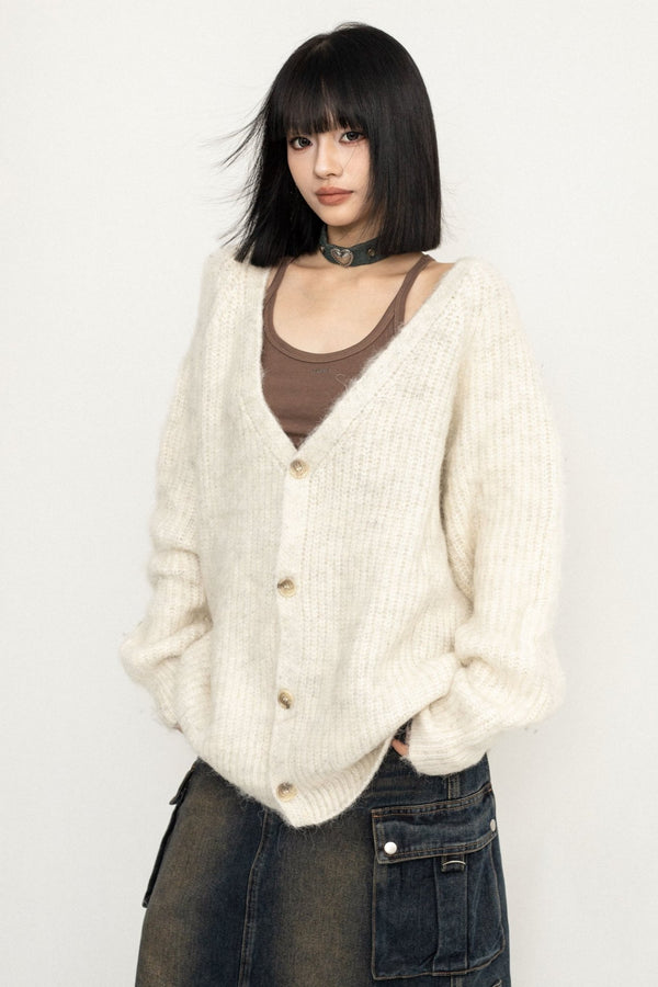 Korean Lazy Style Sweater Cardigan