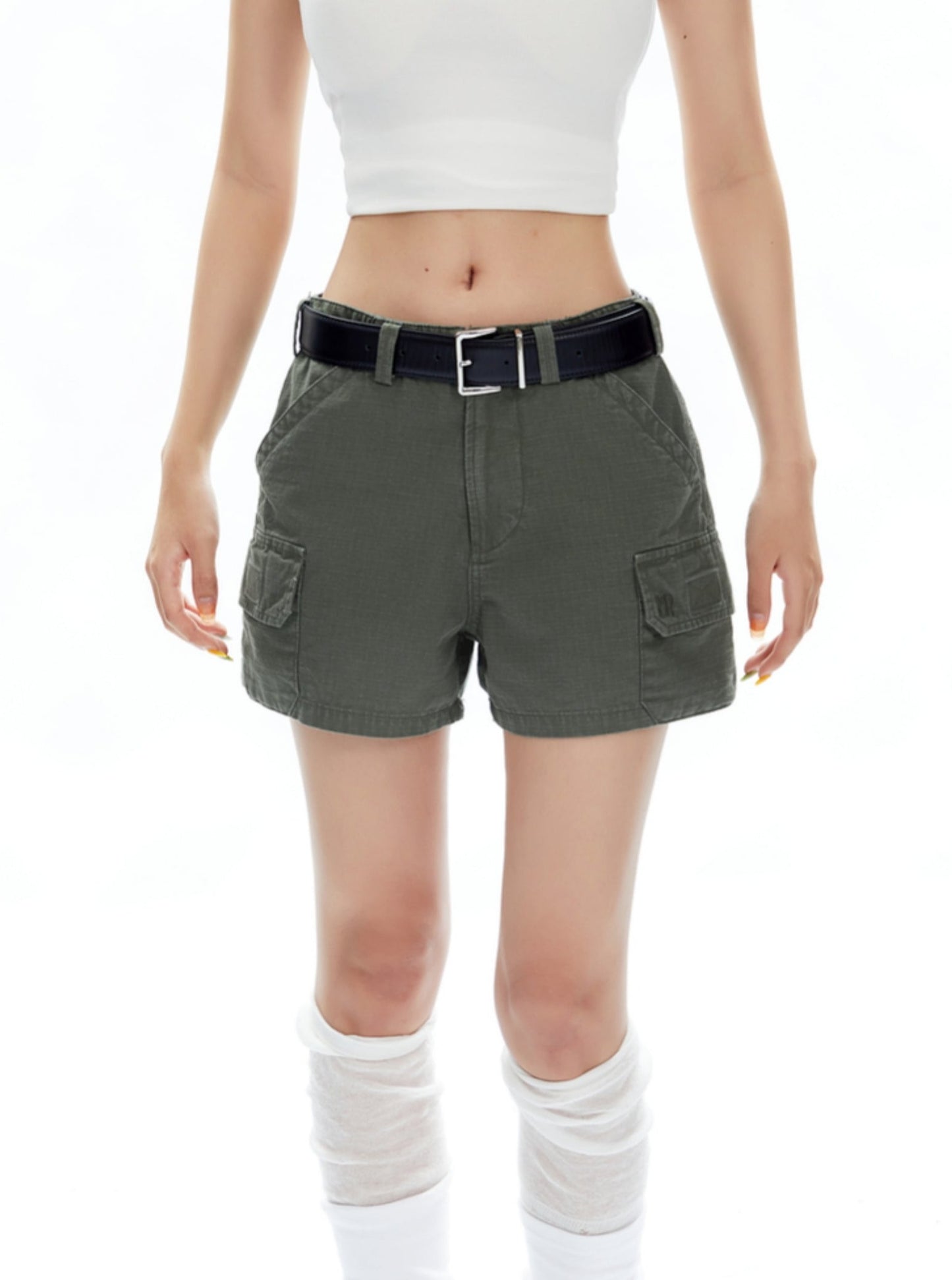 Multi-Pocket Casual Straight Shorts Pants