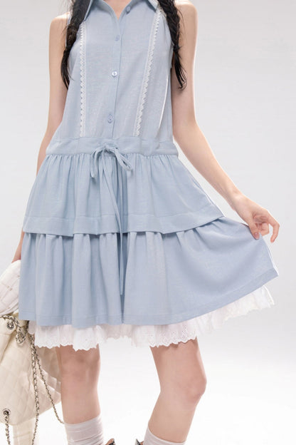 Aqua A-line Dress