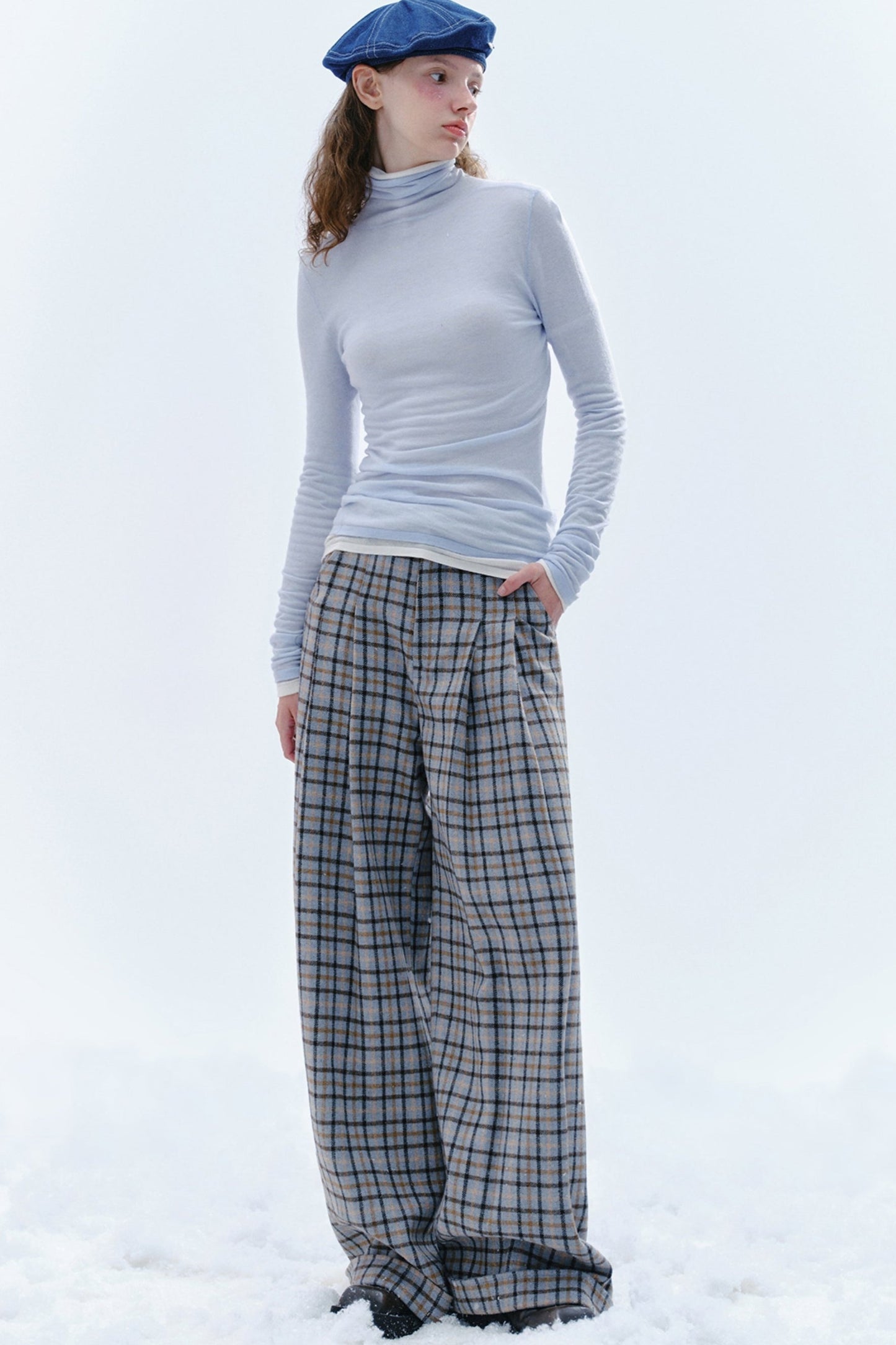 Vintage Tweed Plaid Pants