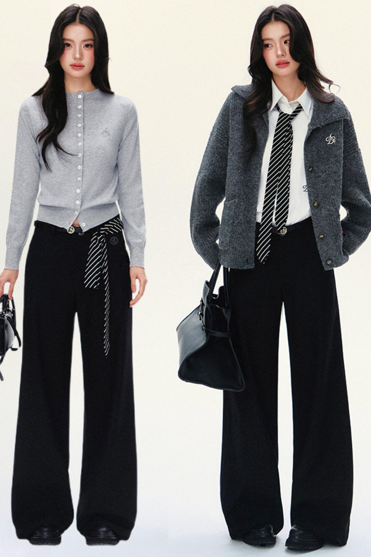 Tailored Wide-Waist Trousers
