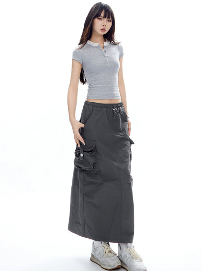 Floral Pleated Cargo Pants