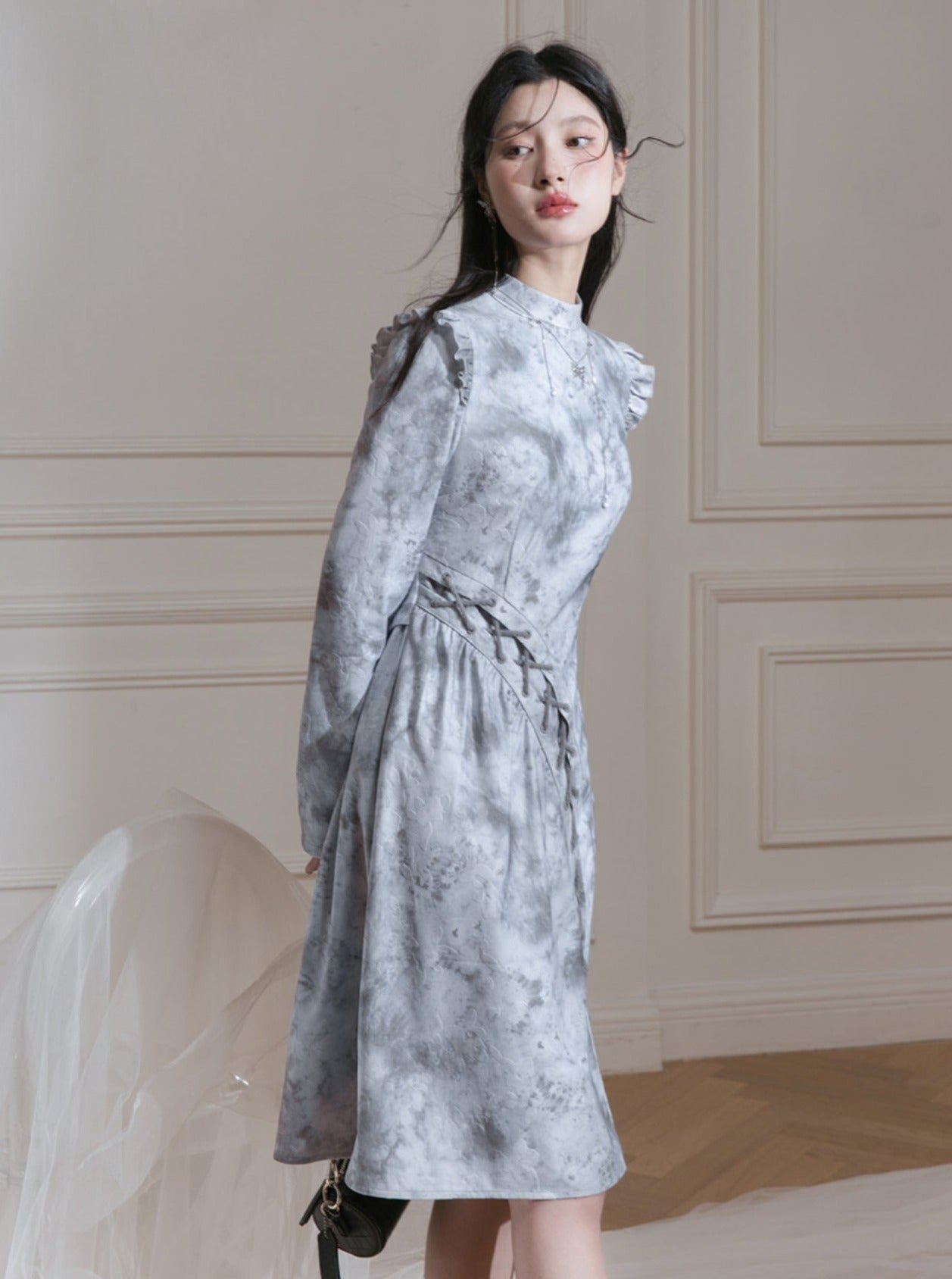 Cloud Sea Rime Early Print Dress