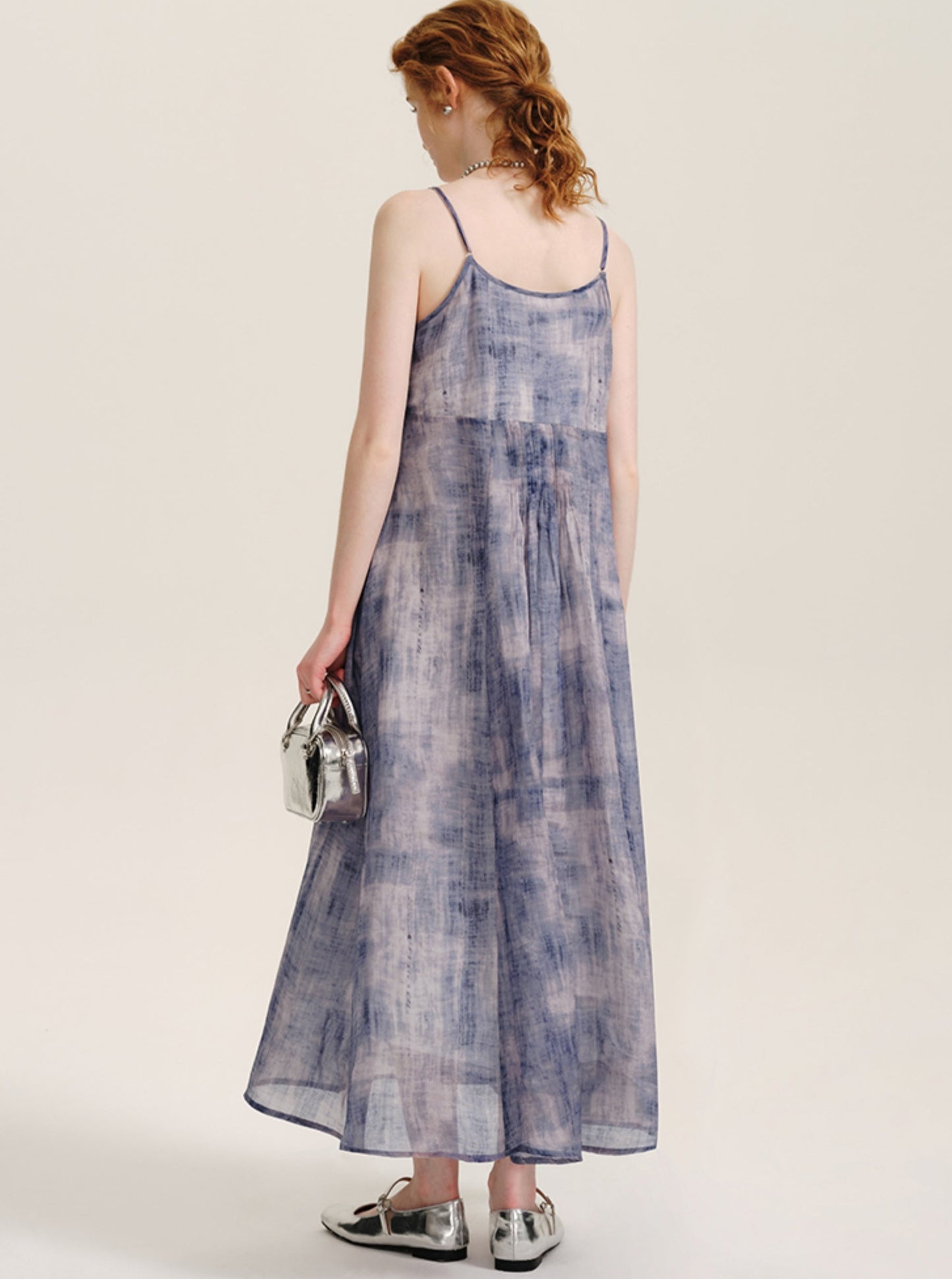 Smudge Pattern Resort Sundress