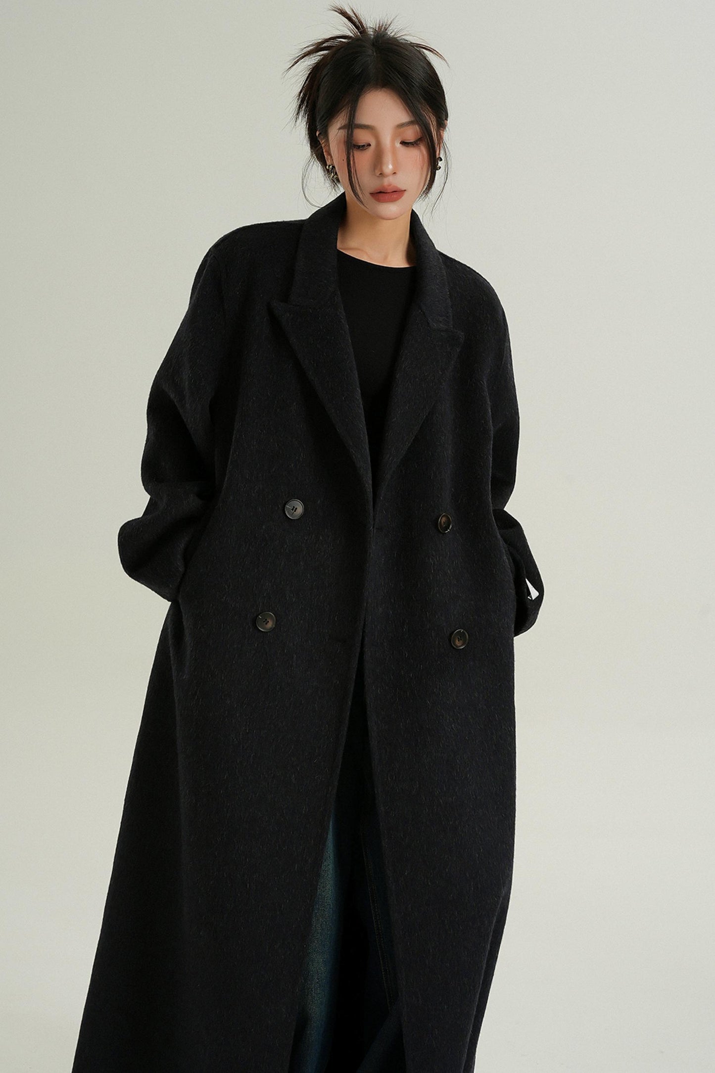 Double-Sided Wool Suit Coat