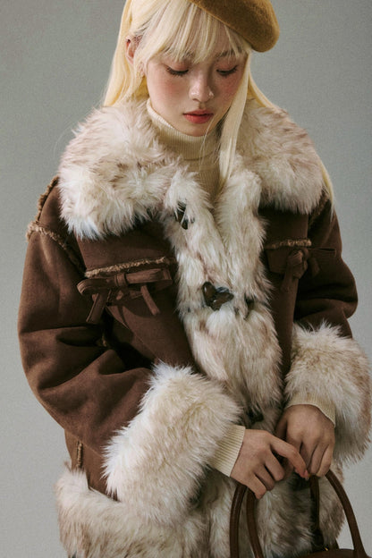 Thick Fur Integrated Winter Coat