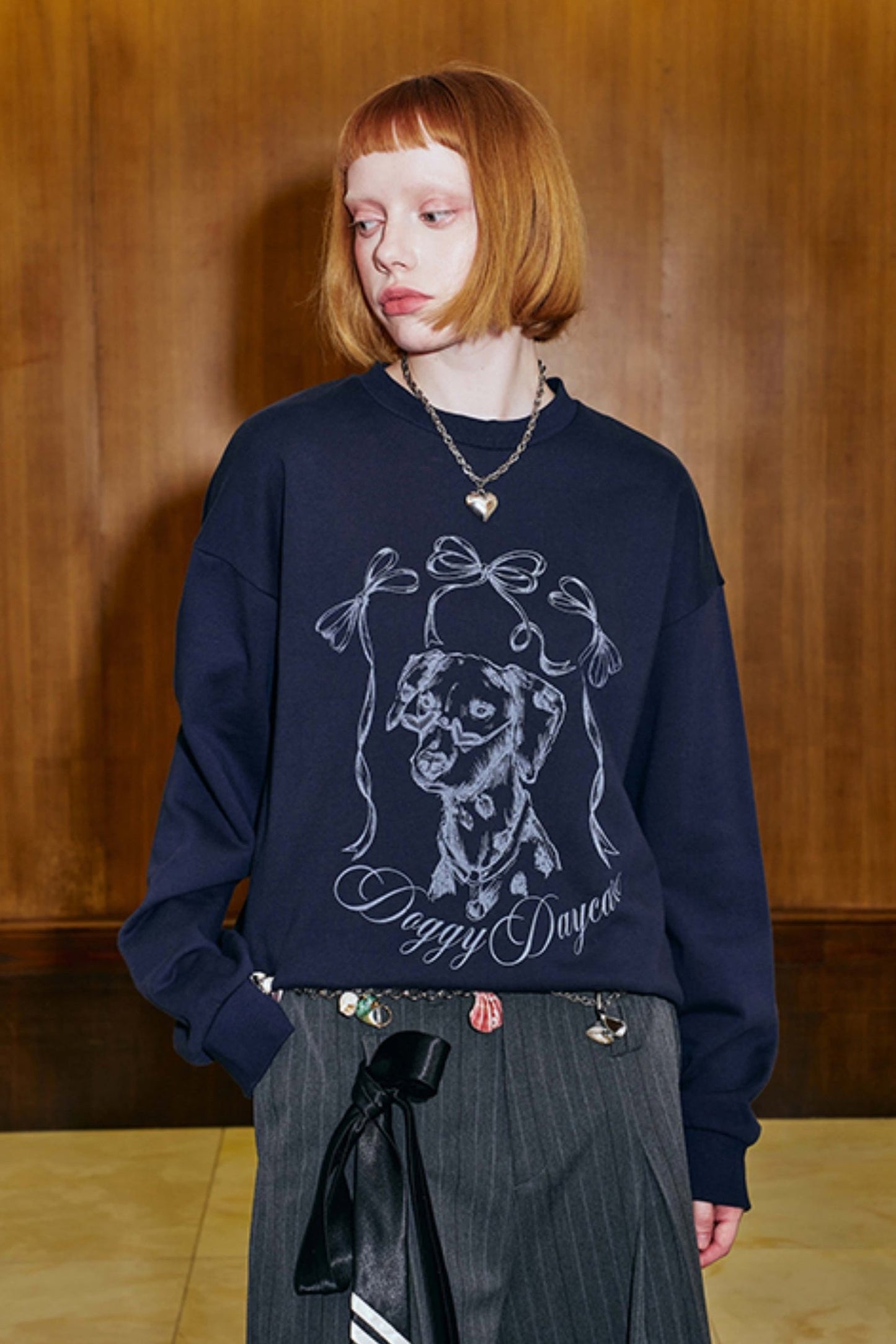 Round Neck Dalmatian Sweatshirt