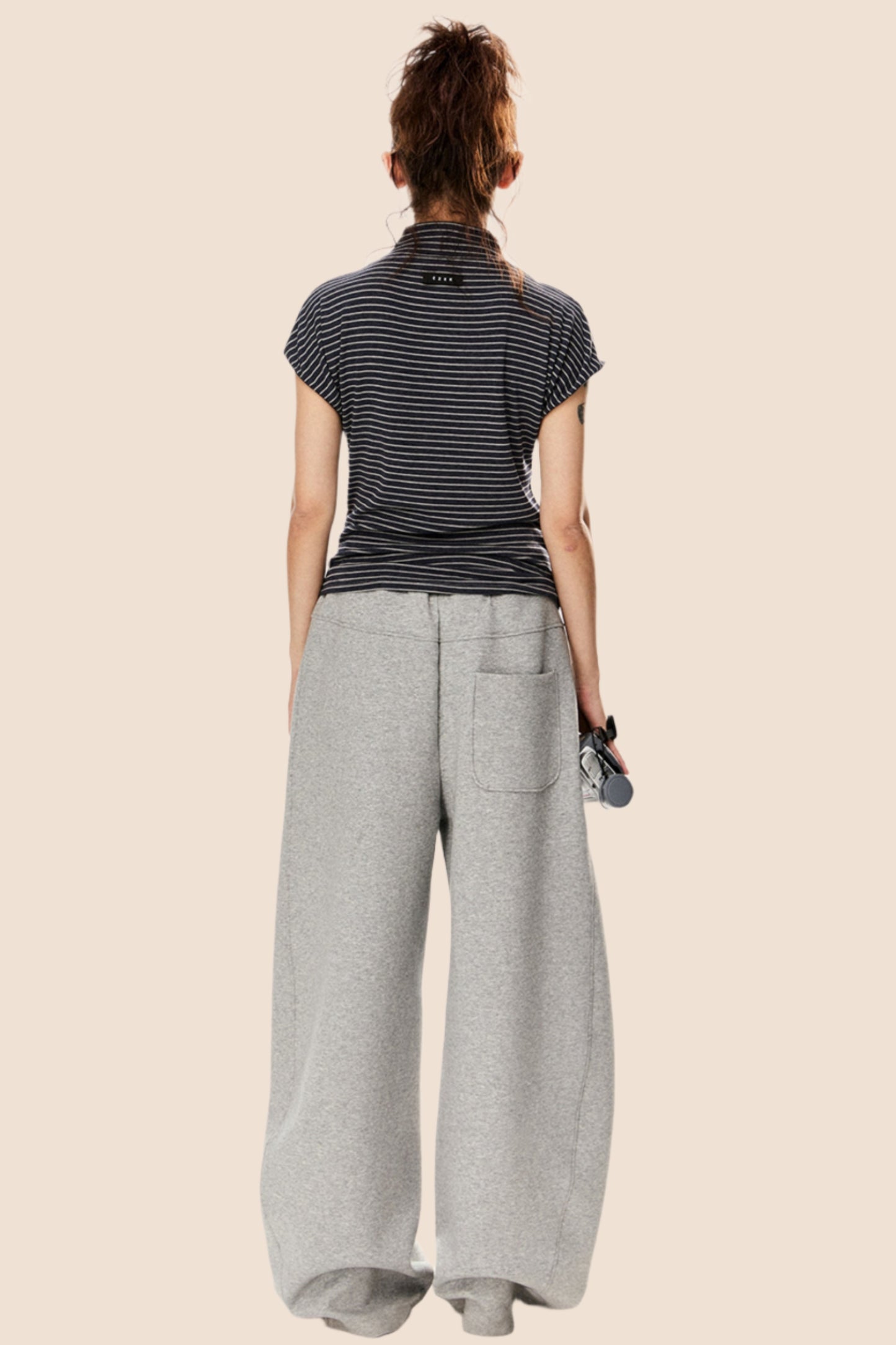 Slim Fit Ribbon Print Short Sleeve Tee