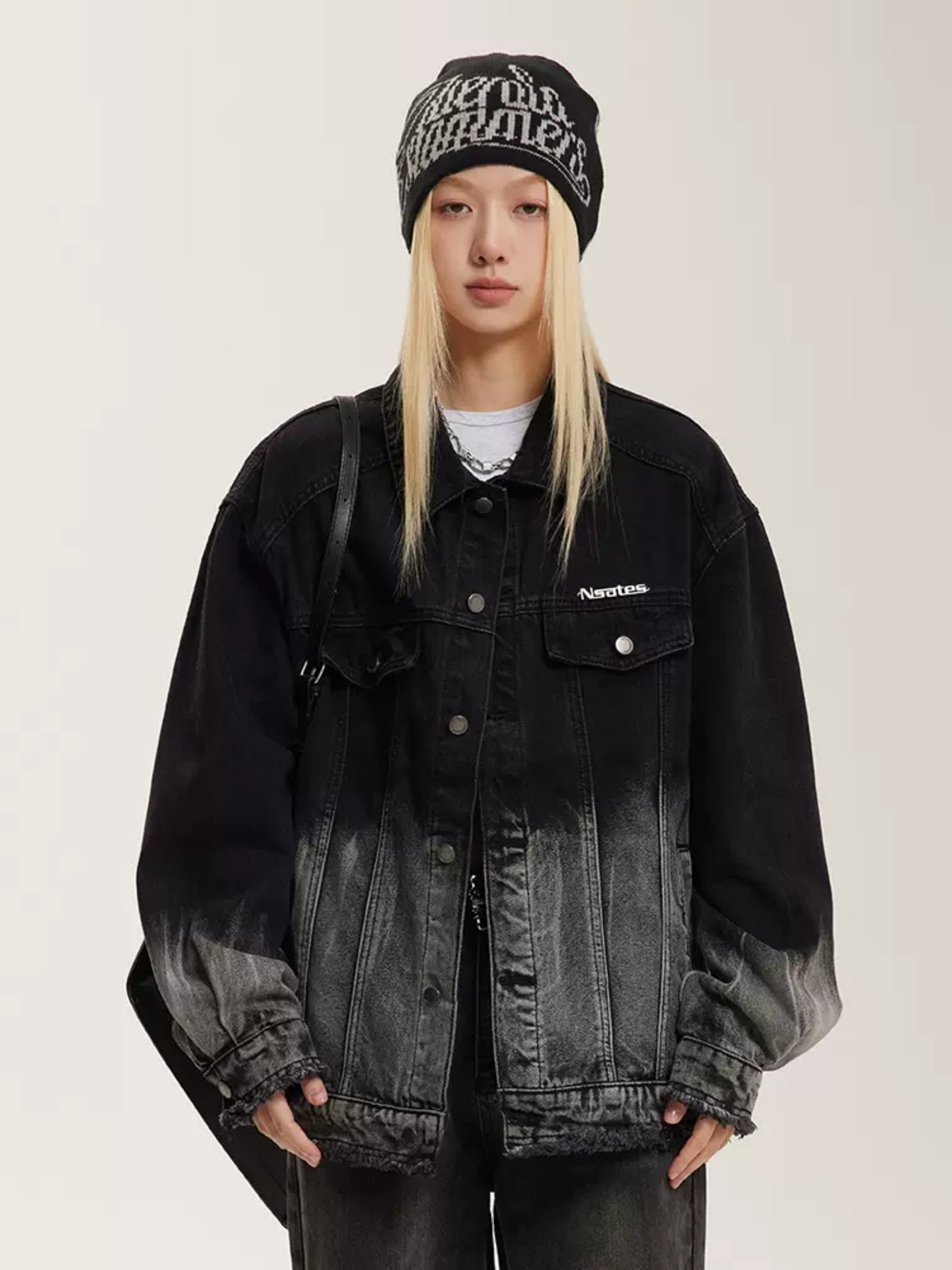 Gradient Denim Jacket for Teens Jacket