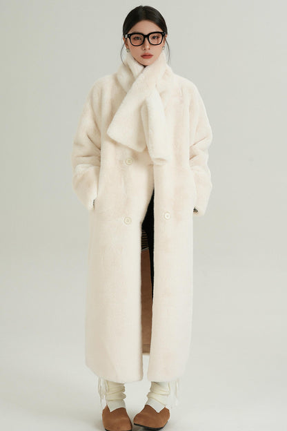 Luxury Fur Mid-Length Coat