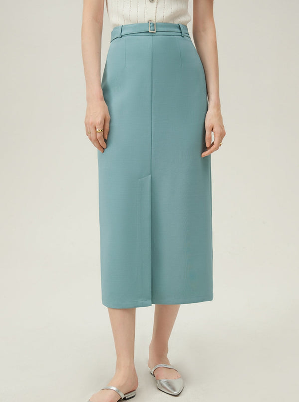 Mid-Length Tempered Skirt