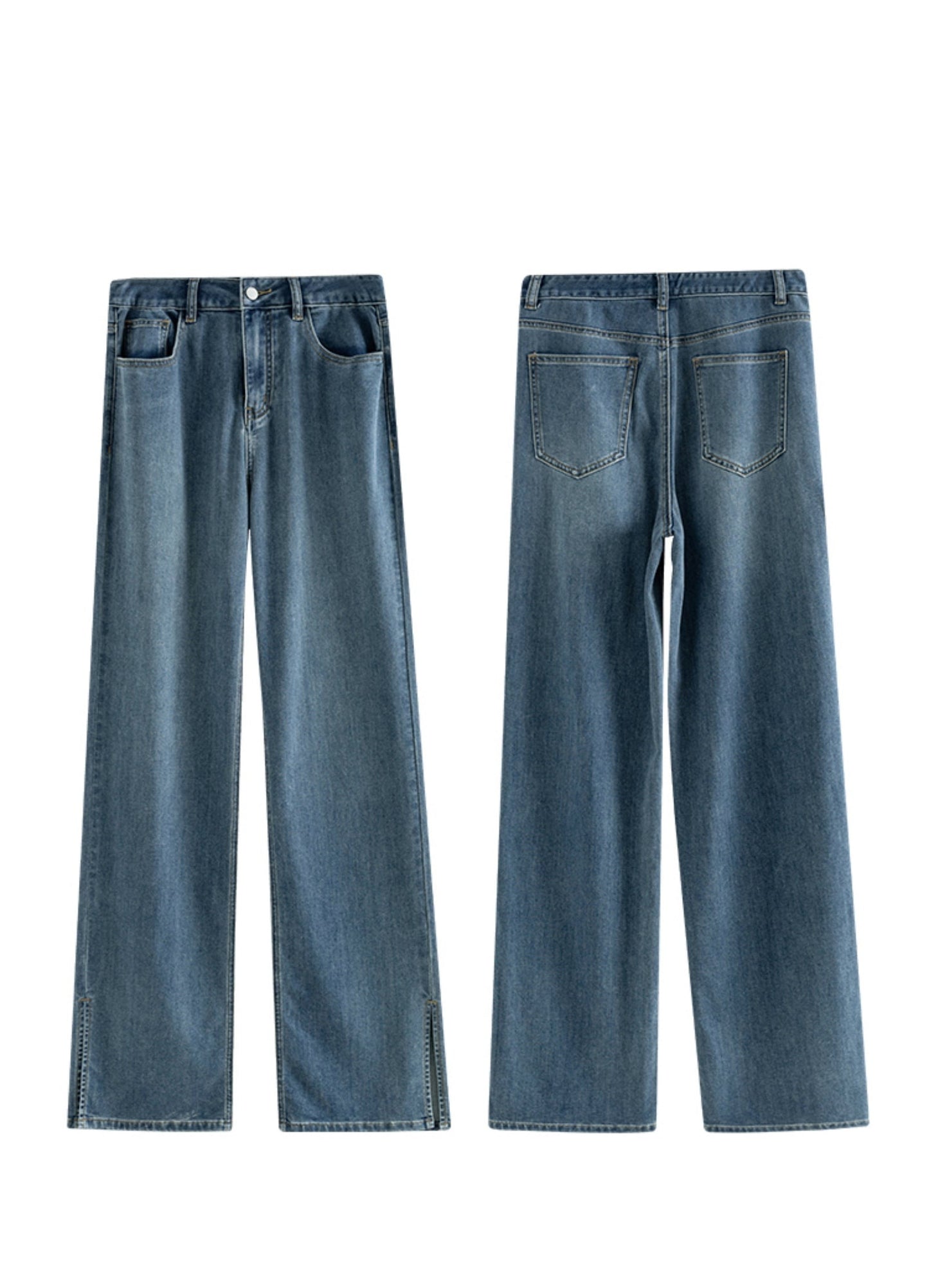 Vintage Versatile Straight Jeans Pants