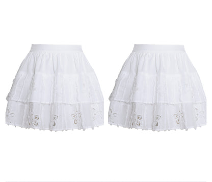 French Style Hollow Floral Two-Piece Set-Up