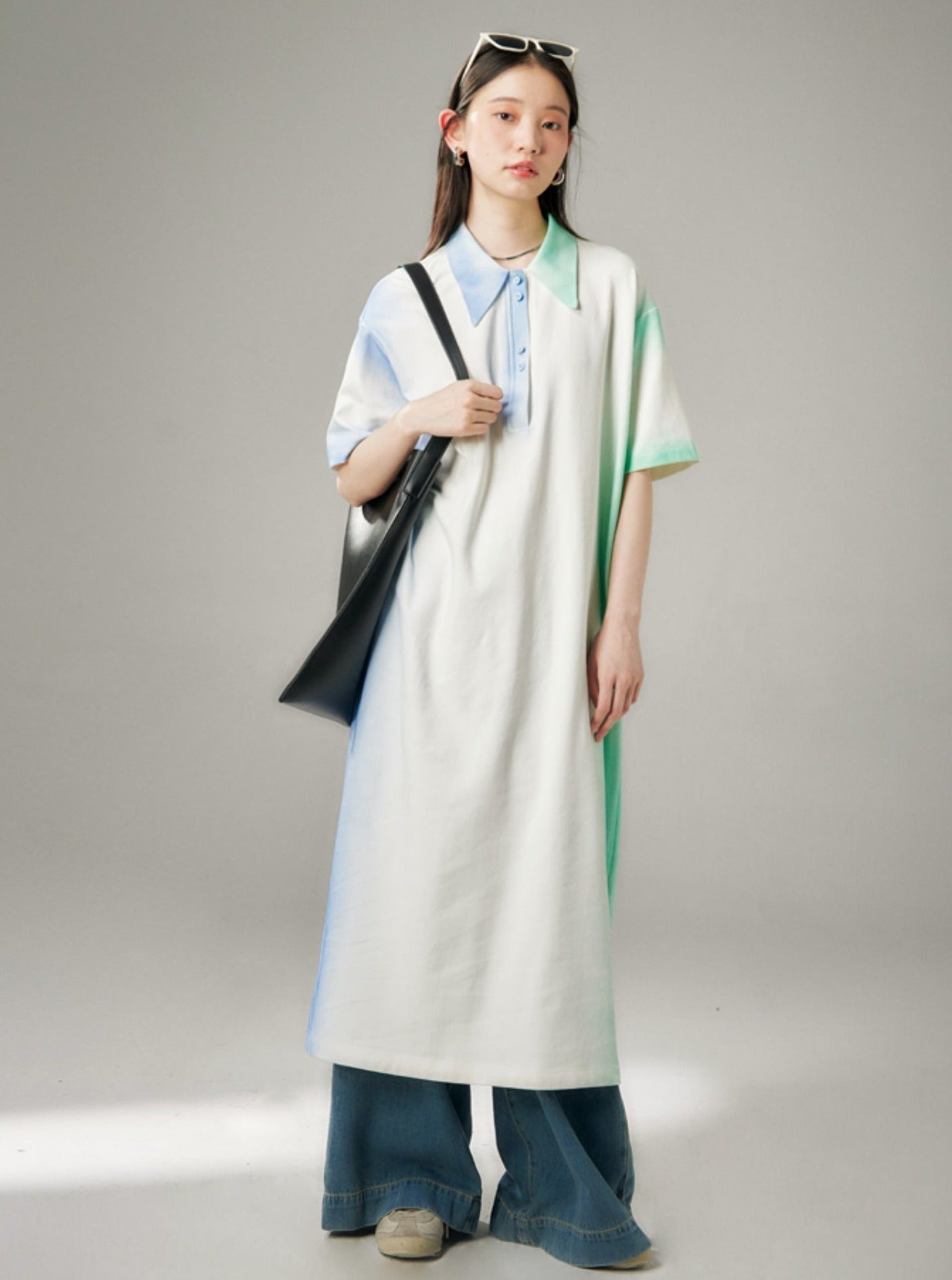 Leisurely Holiday Gradient Long Dress