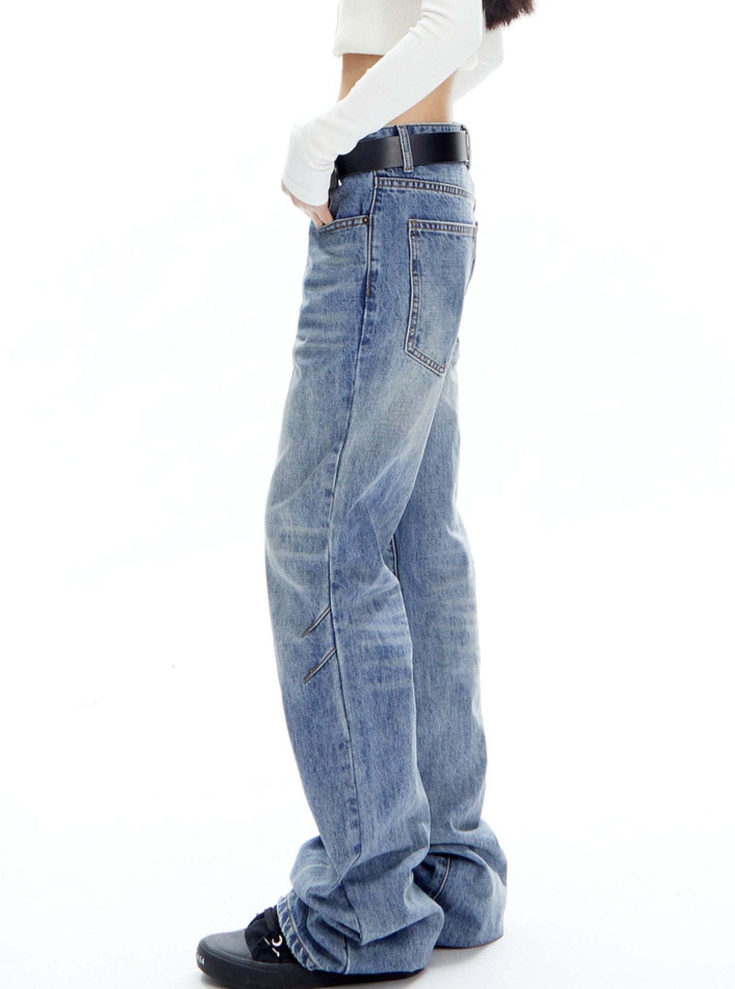 Ripple Weite Bootcut-Hose mit weitem Bein