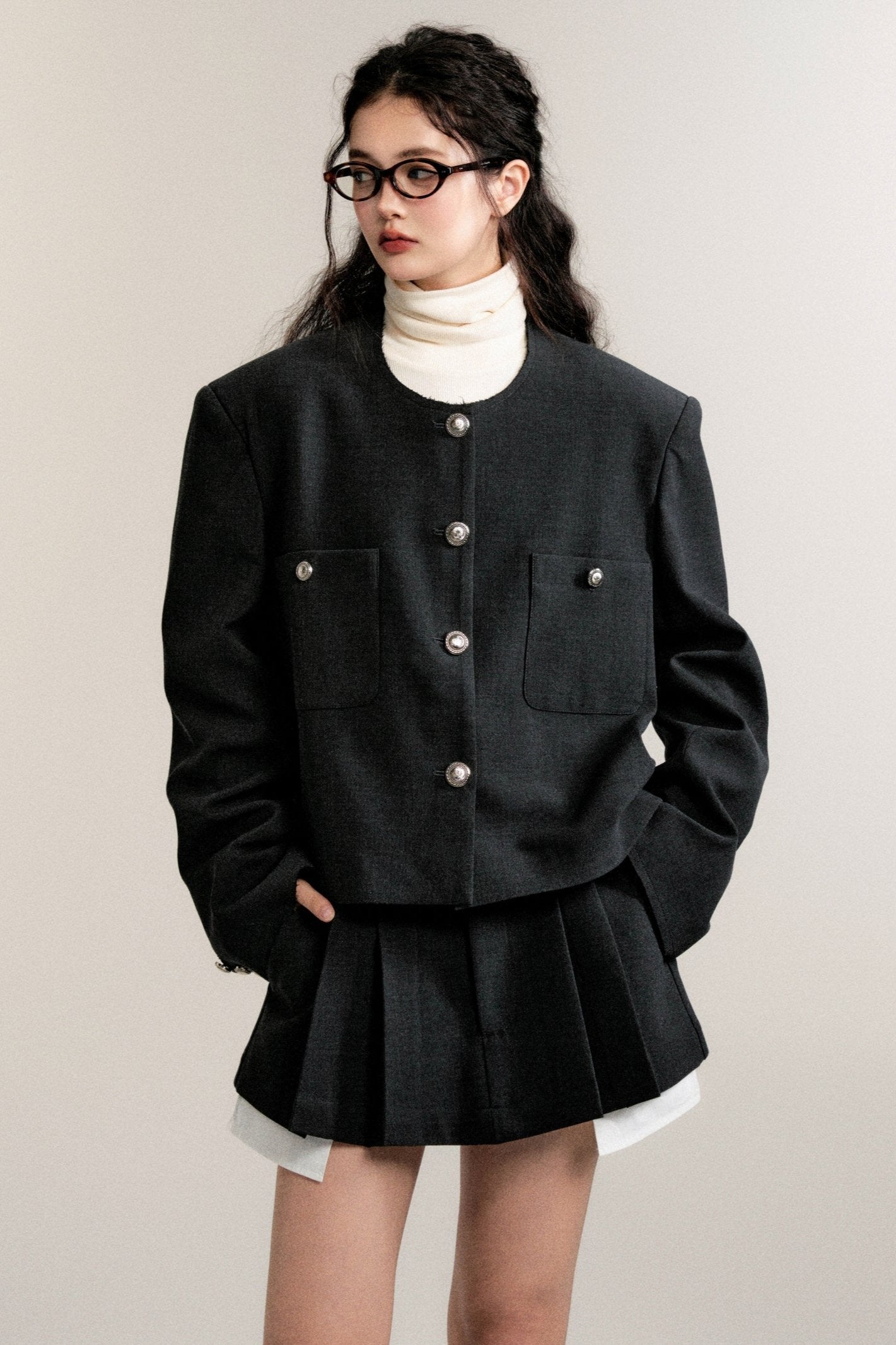 Retro Premium Skirt Jacket Set-Up