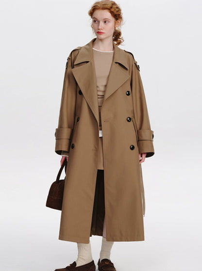 Temperament long loose over-the-knee coat