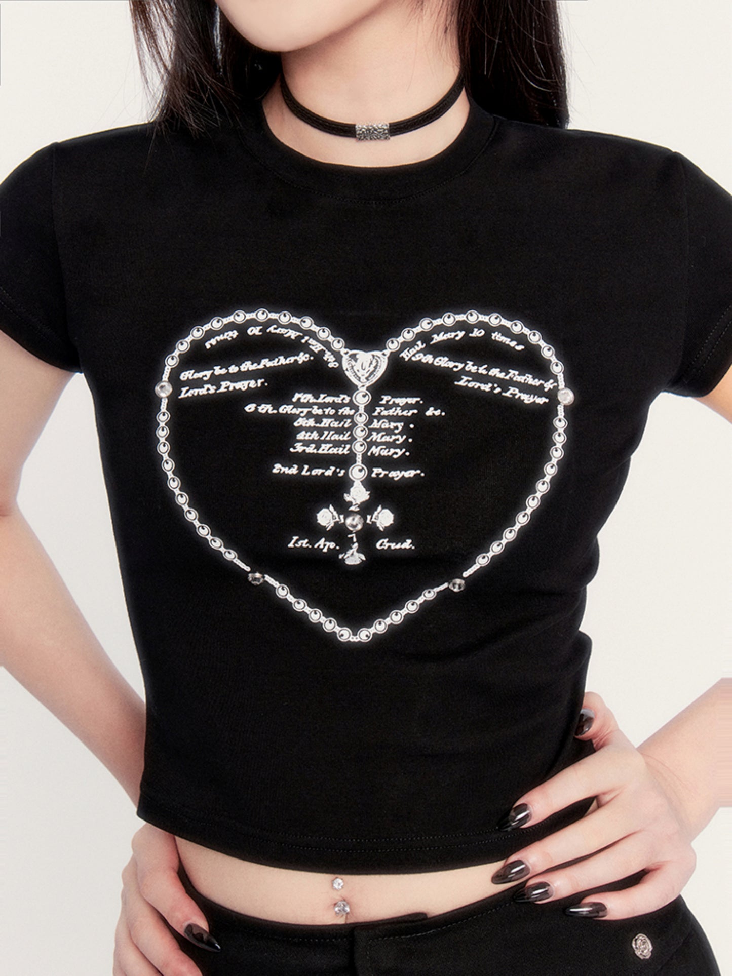 Dark Muse Heart Print T-Shirt