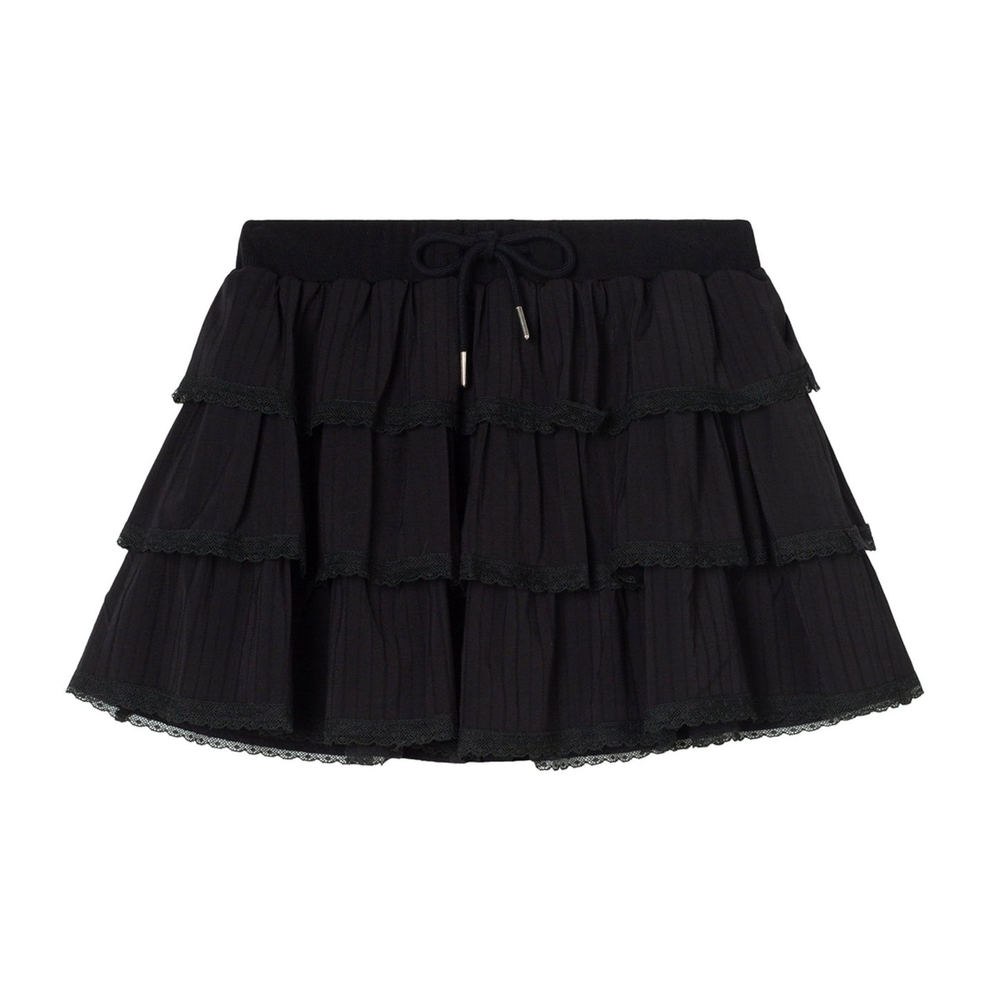Vintage Pleated A-line Skirt