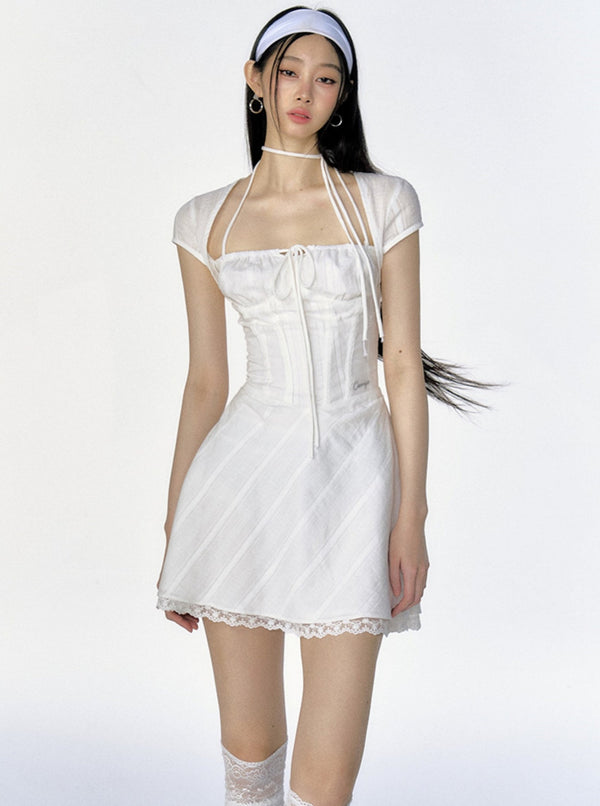 French Sweet A-Line Dress