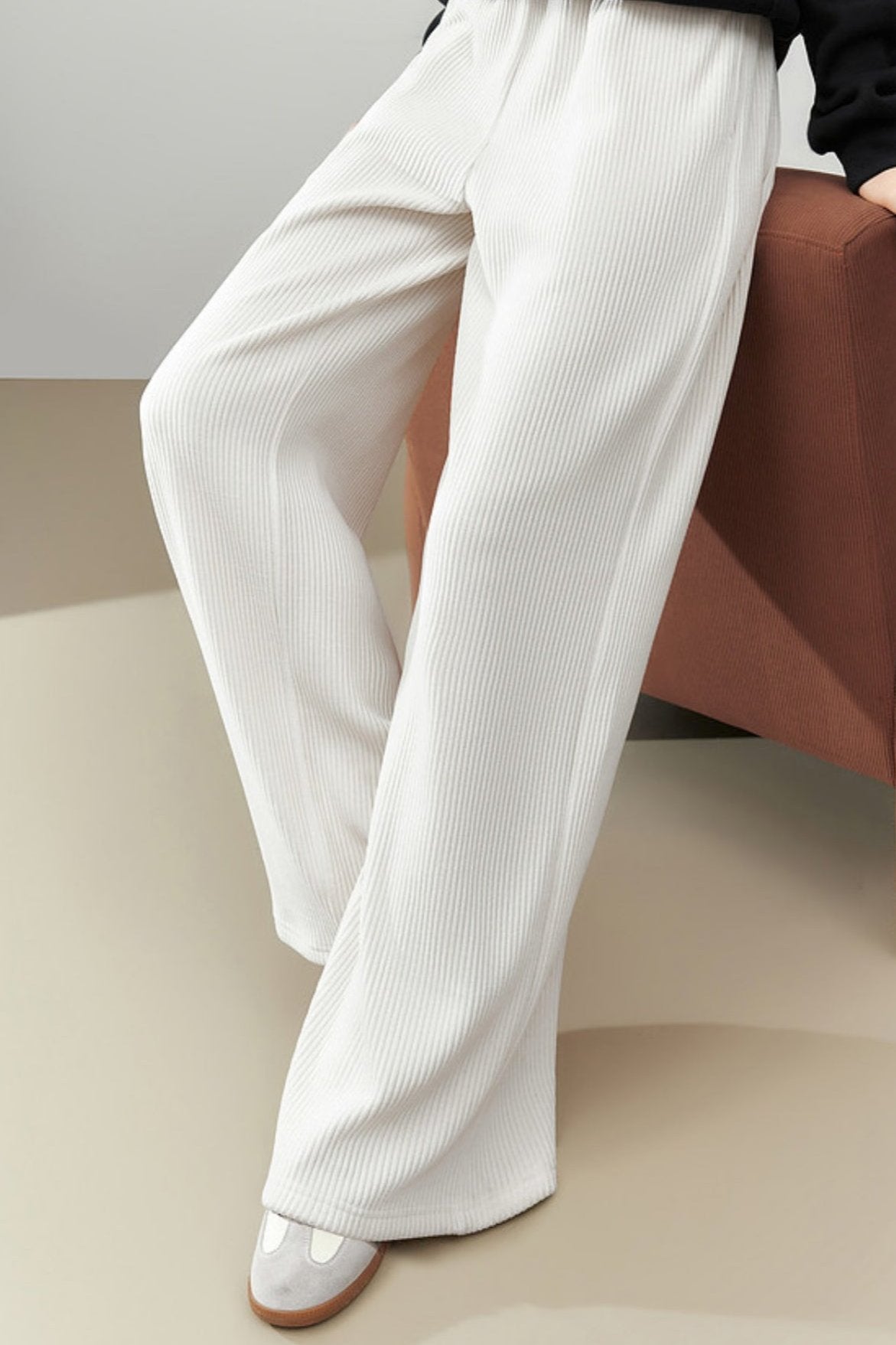 Straight-Leg Corduroy Pants