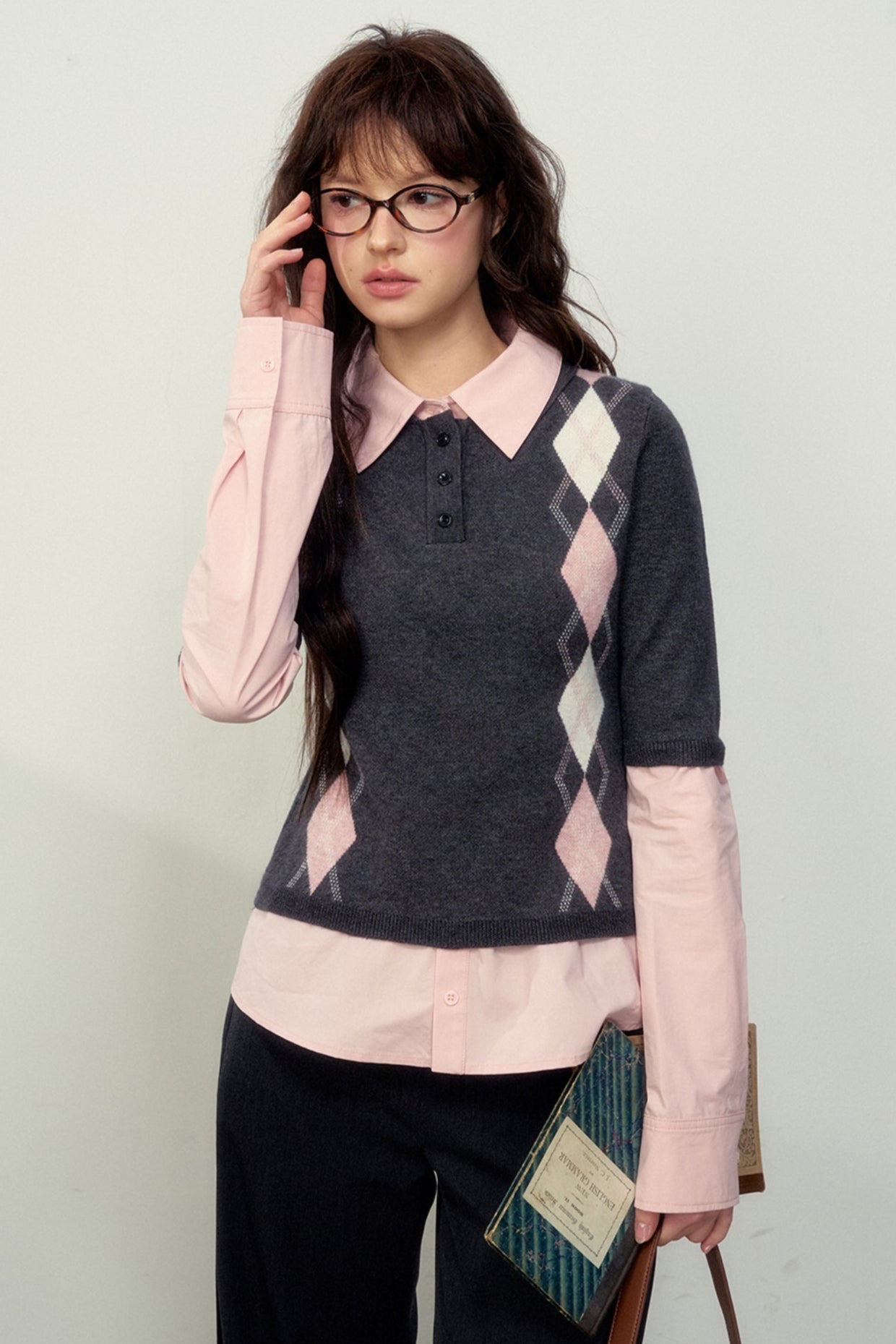 Classic Quilted Knitted Sweater