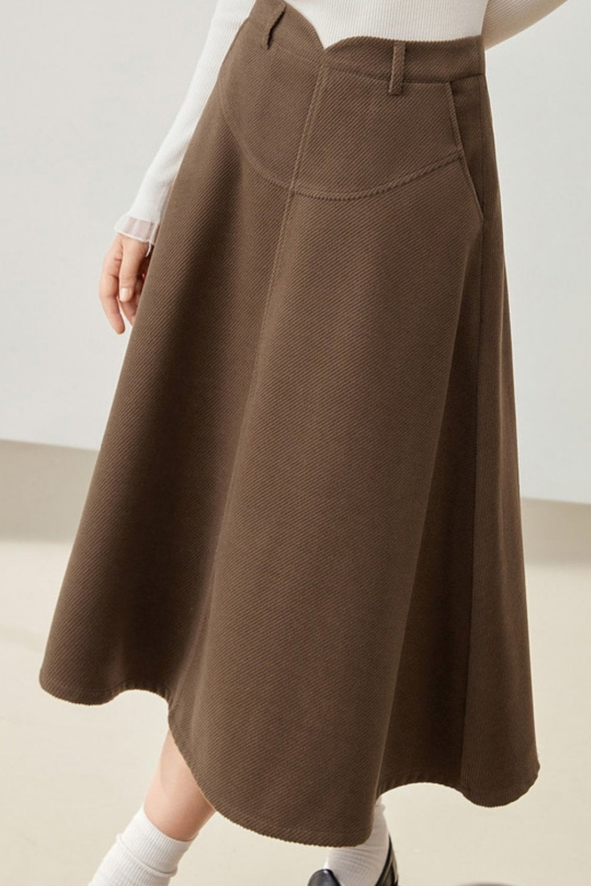 Temperament Mid-length A-line Skirt