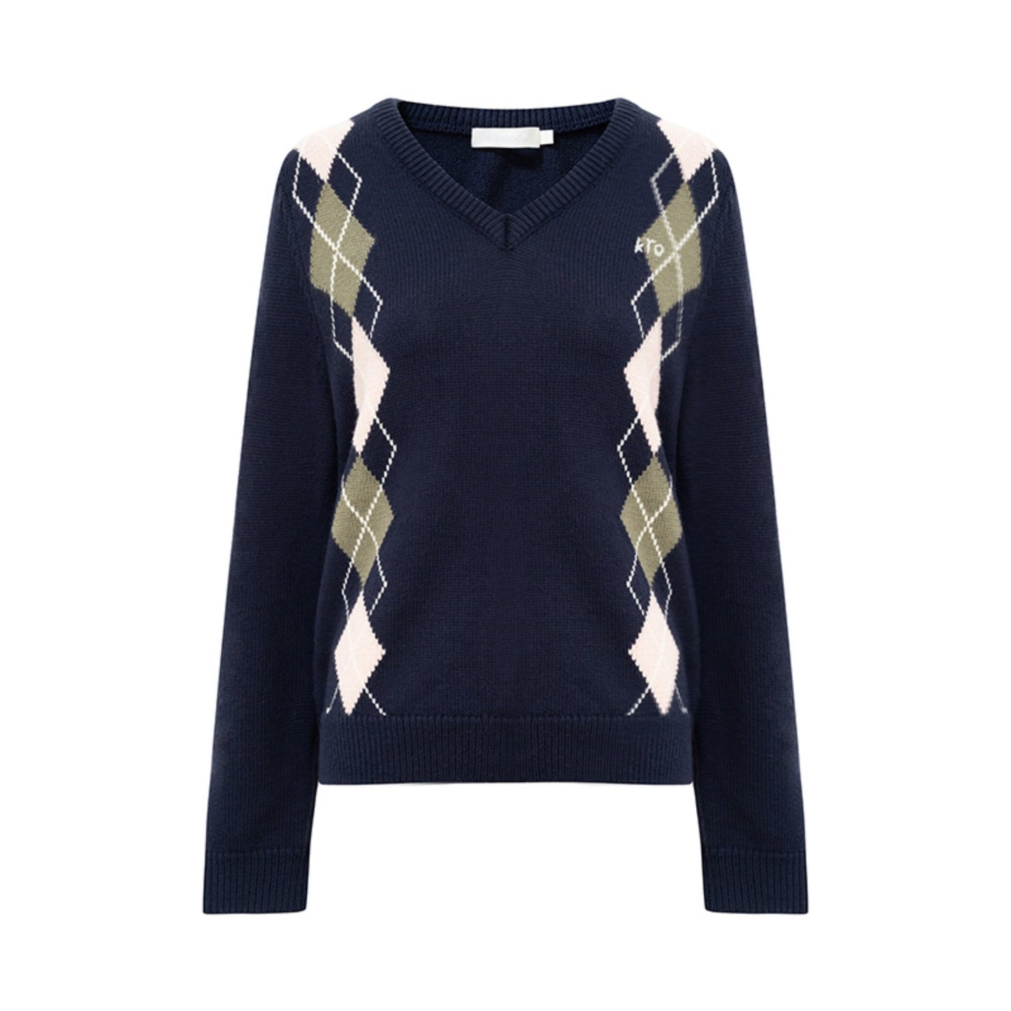 Diamond V-Neck Sweater