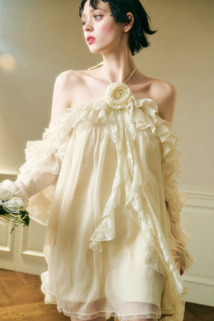 Off-Shoulder Galaxy Party Dress