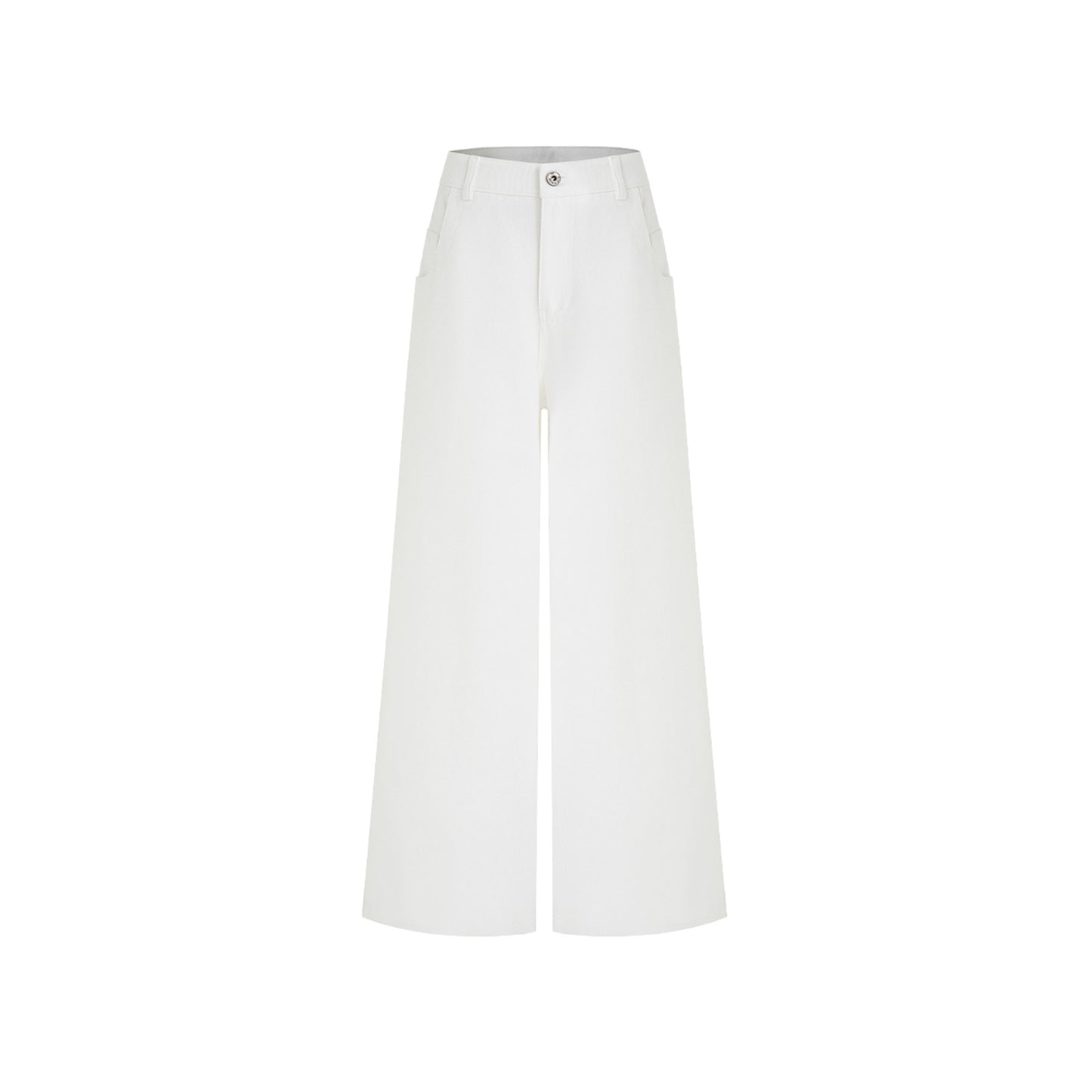 Retro White Casual Jeans