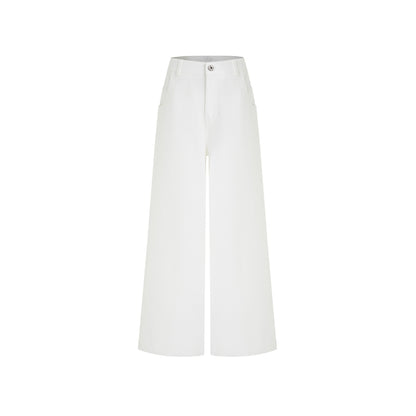 Retro White Casual Jeans