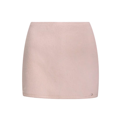 Cream Tweed A-Line Skirt