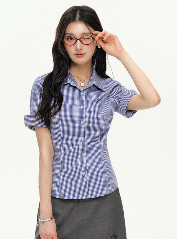 College Style Patterned Shirt
