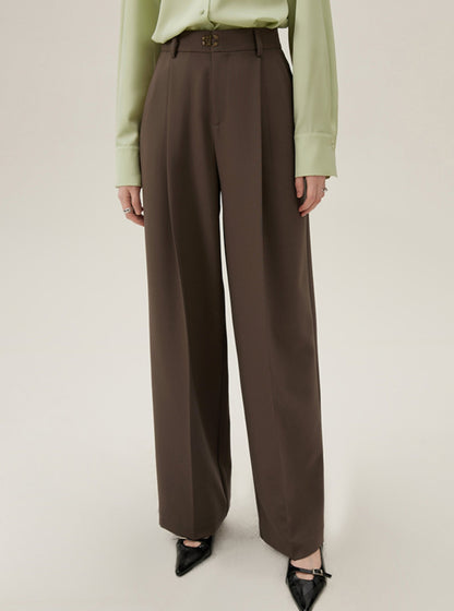 Straight Loose Suit Pants