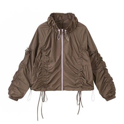 Versatile Color-Block Jacket Skirt Set-Up