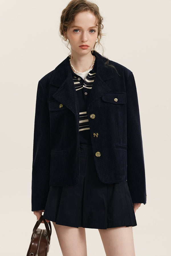 Vintage Corduroy Short Jacket