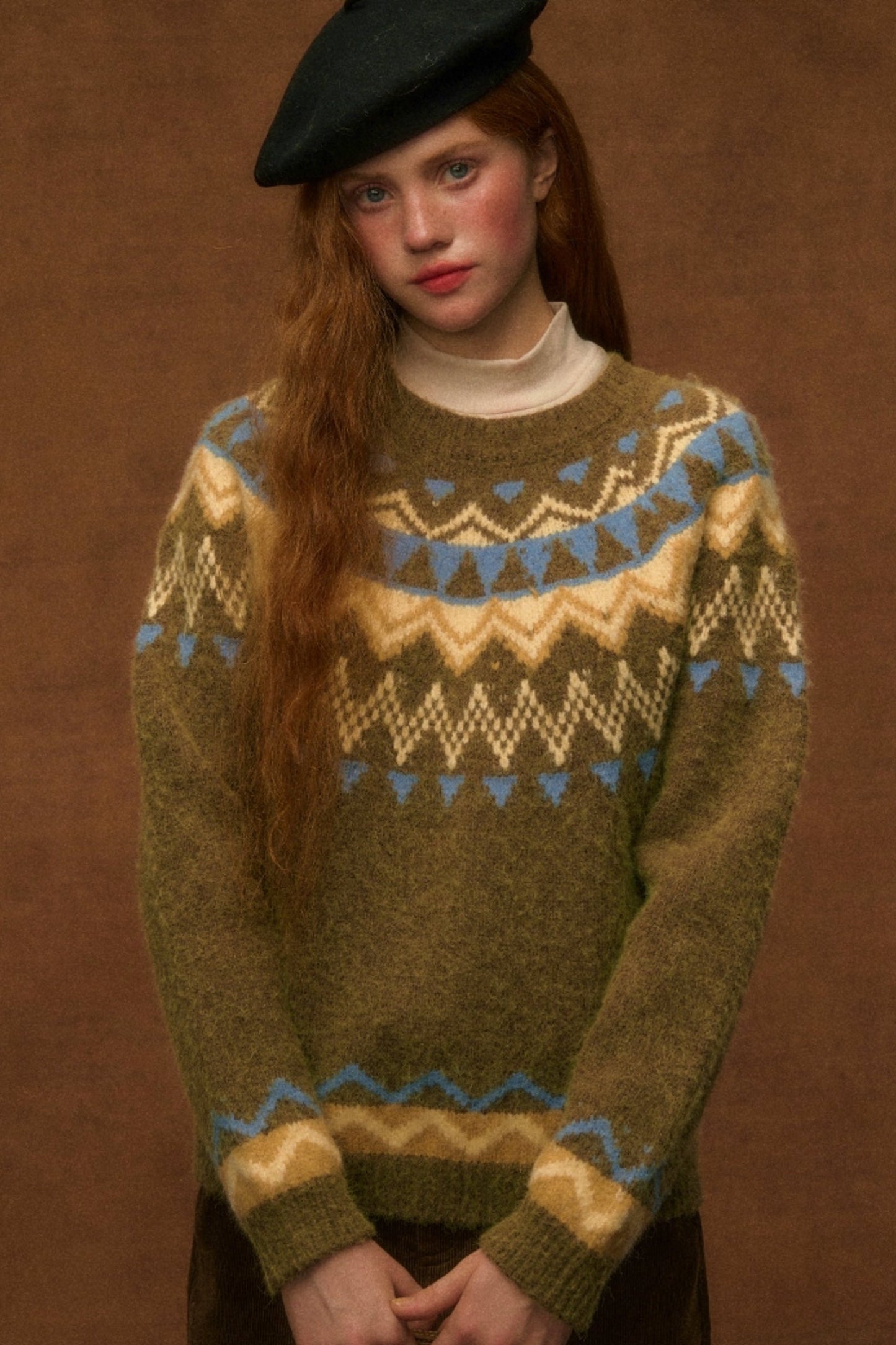 Loose Nordic Fair Isle Sweater