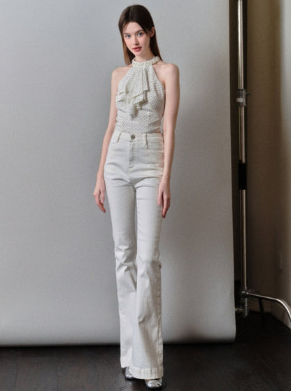 Französische Pendlerhose Premium White Pants