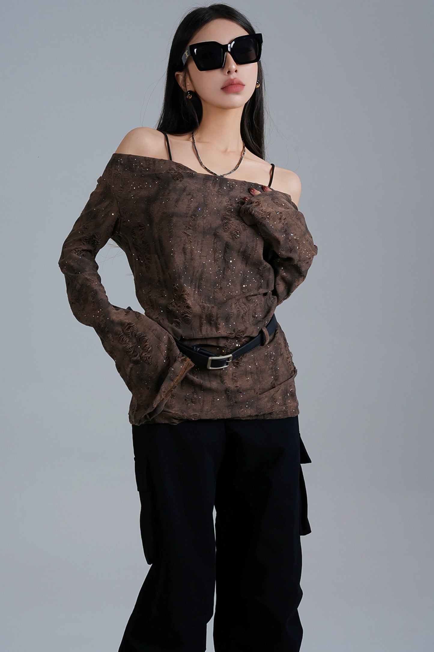 American Wasteland Off-Shoulder Top