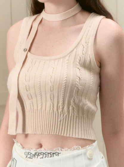 Wool Streamer Camisole Top