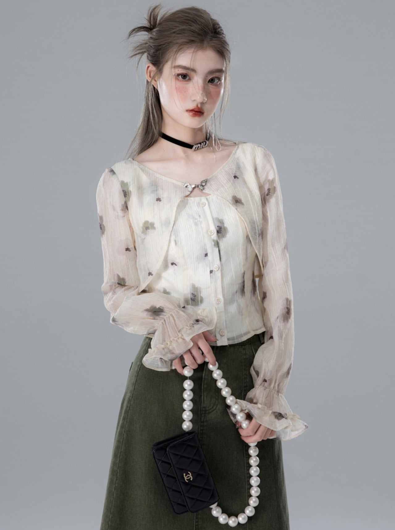 Tyndall Tulle Chiffon Top