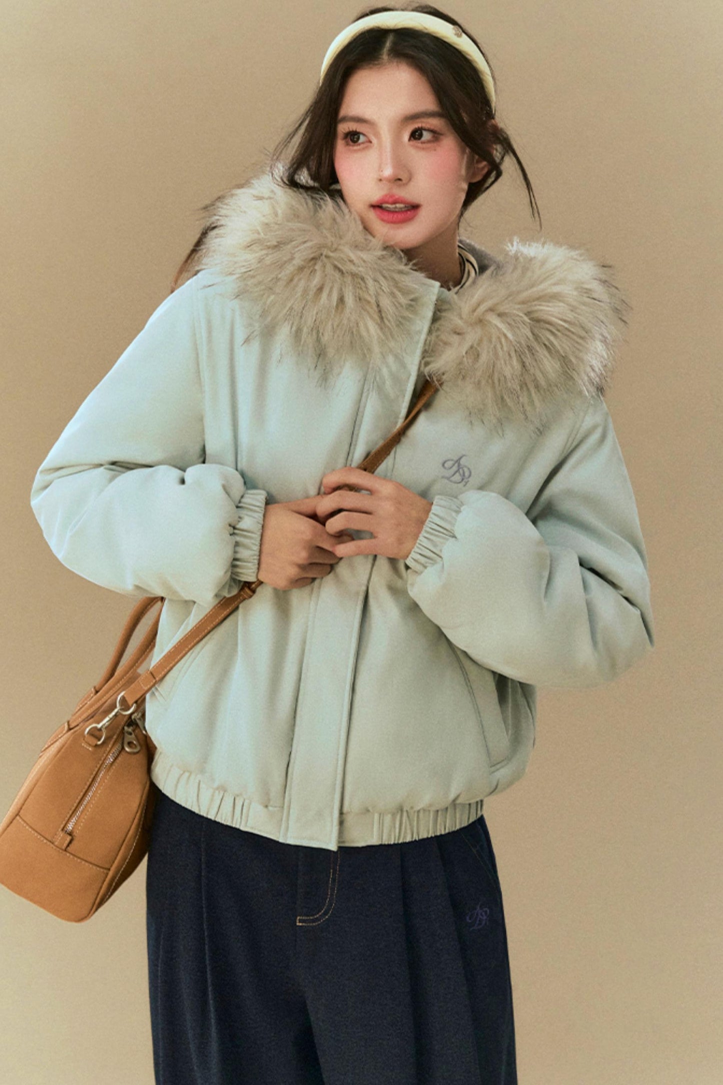 Cotton Fur Hood Winter Jacket