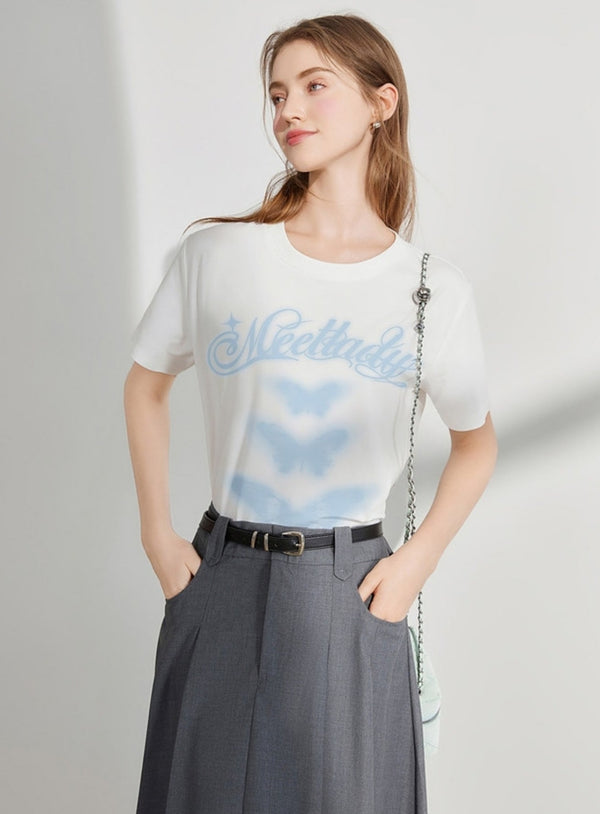Letter Print Top