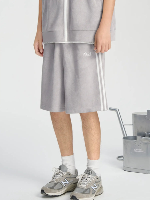 Imitation Suede Track Pants