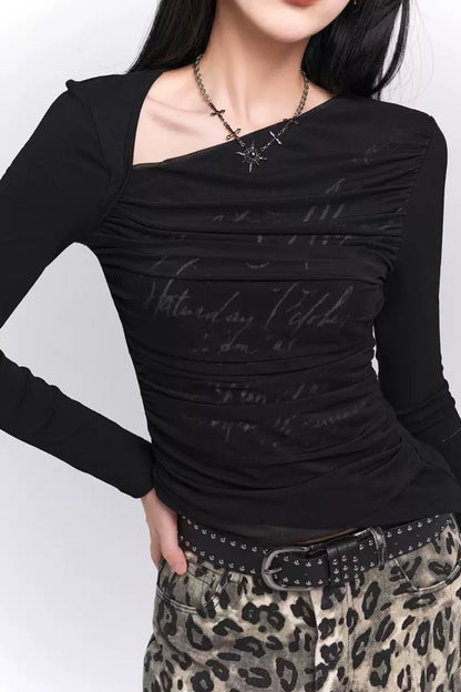 Sassy Early Autumn Long-Sleeve Top